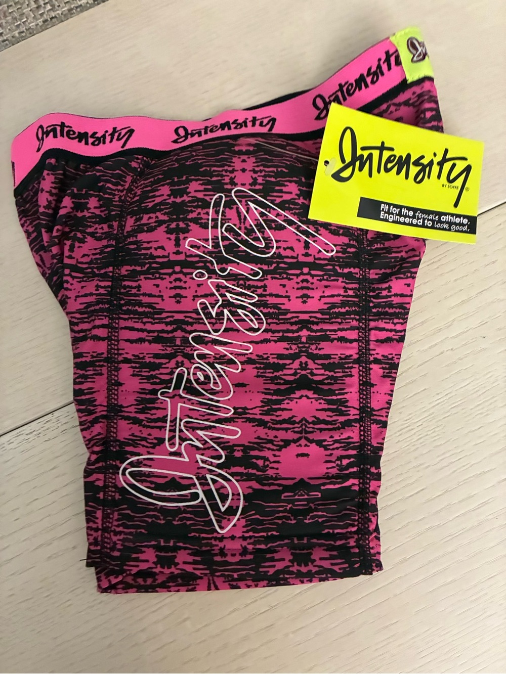 Intensity Girls' Pink & Black Athletic Shorts